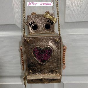 NWOT  --  Betsey Johnson Kitsch "Love Machine" Robot Bag